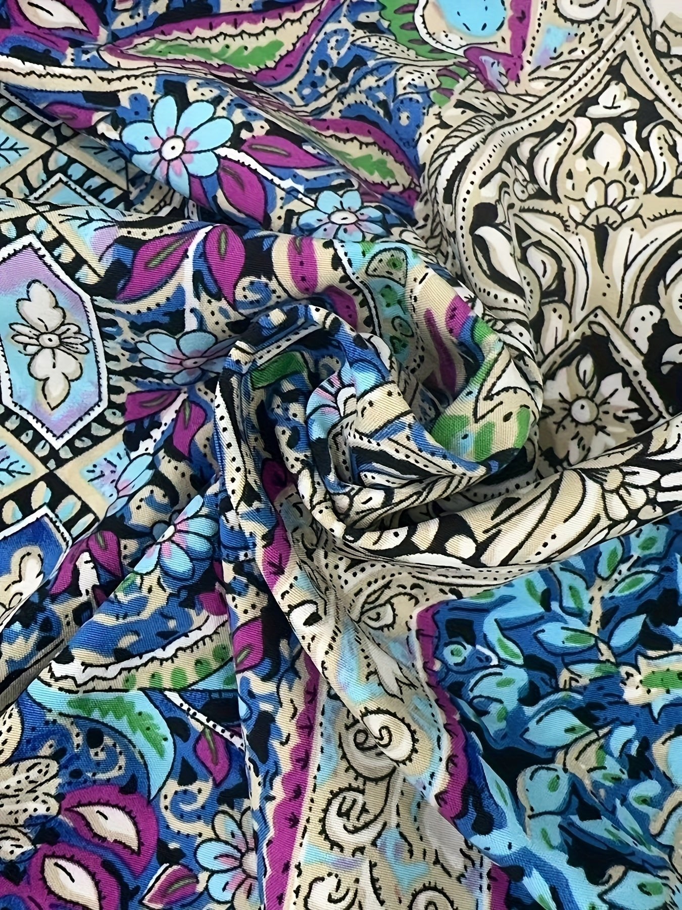 Boho Maxi Dress Halter Neck Paisley Print Slit