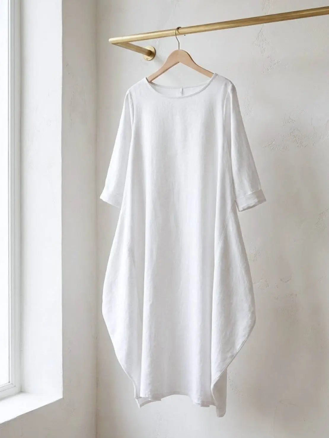 Boho Maxi Dress Oversized Batwing Sleeves