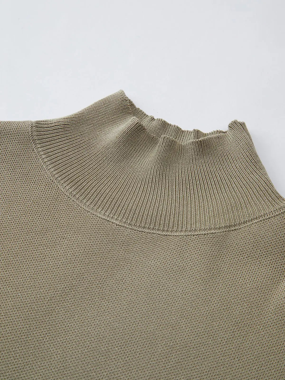 Cargo Style Sleeveless Mock Neck Top Padded Shoulders