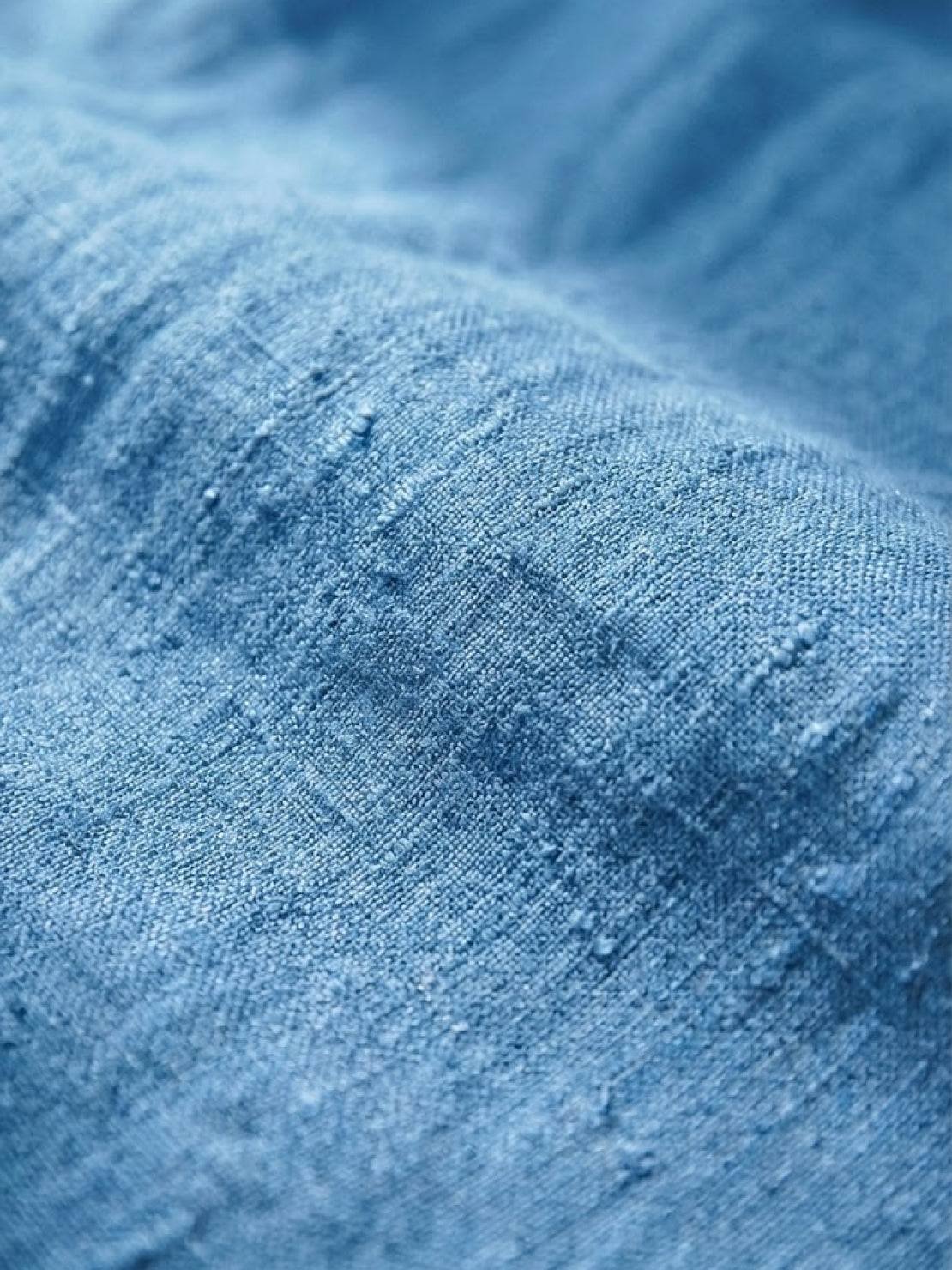 Linen Drawstring Trousers Relaxed Straight Leg