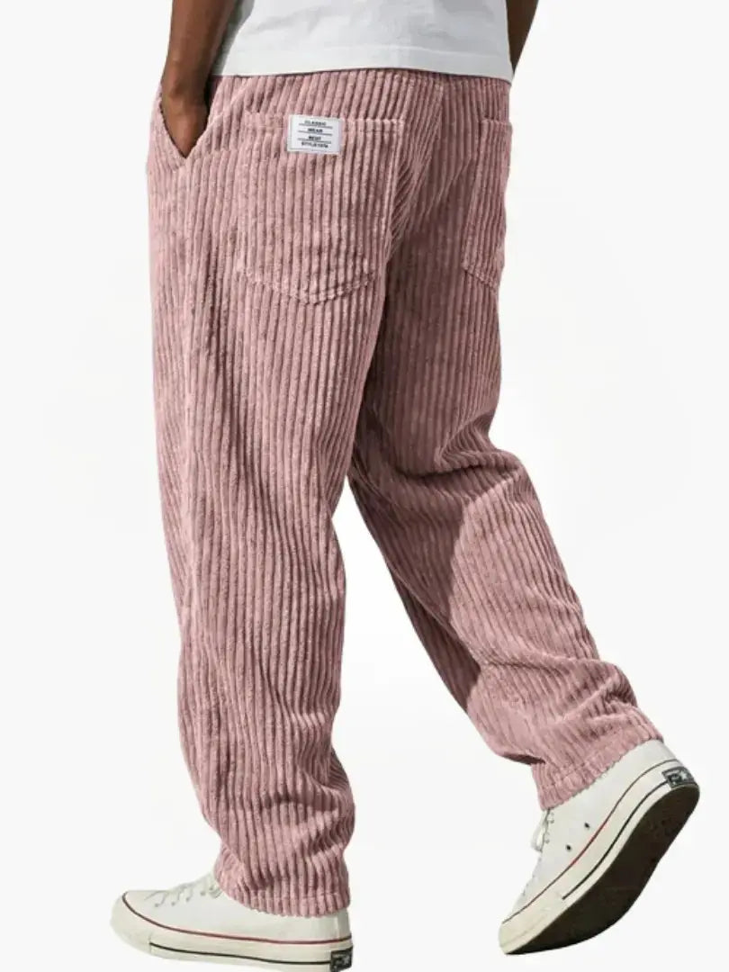 Men's Corduroy Trousers Relaxed Fit Drawstring