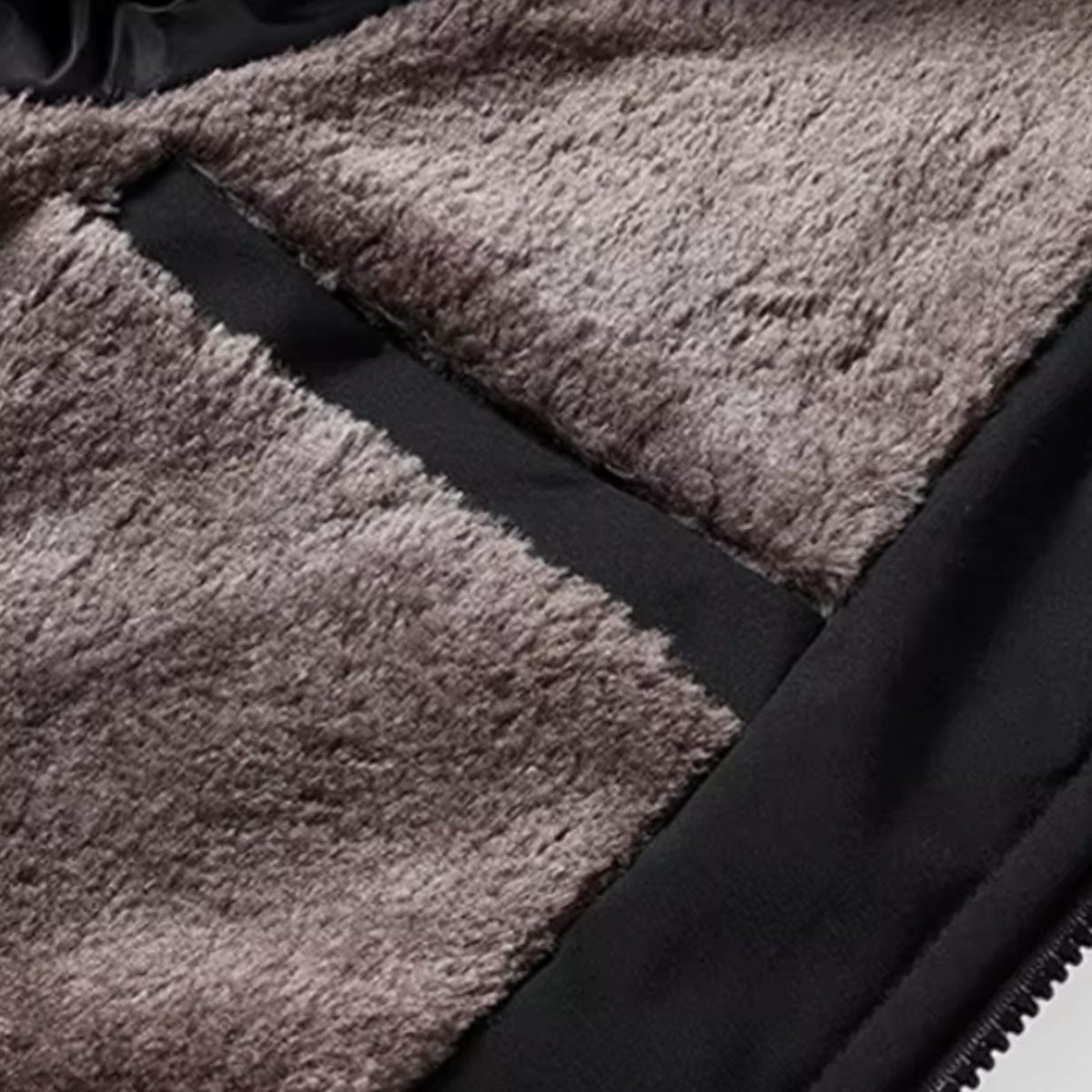 Men's Fleece-Lined Quilted Windproof Winter Jacket