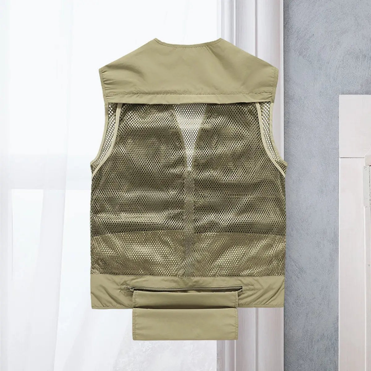 Mens Gilet Multi-Pocket Lightweight Outdoor Fishing Vest
