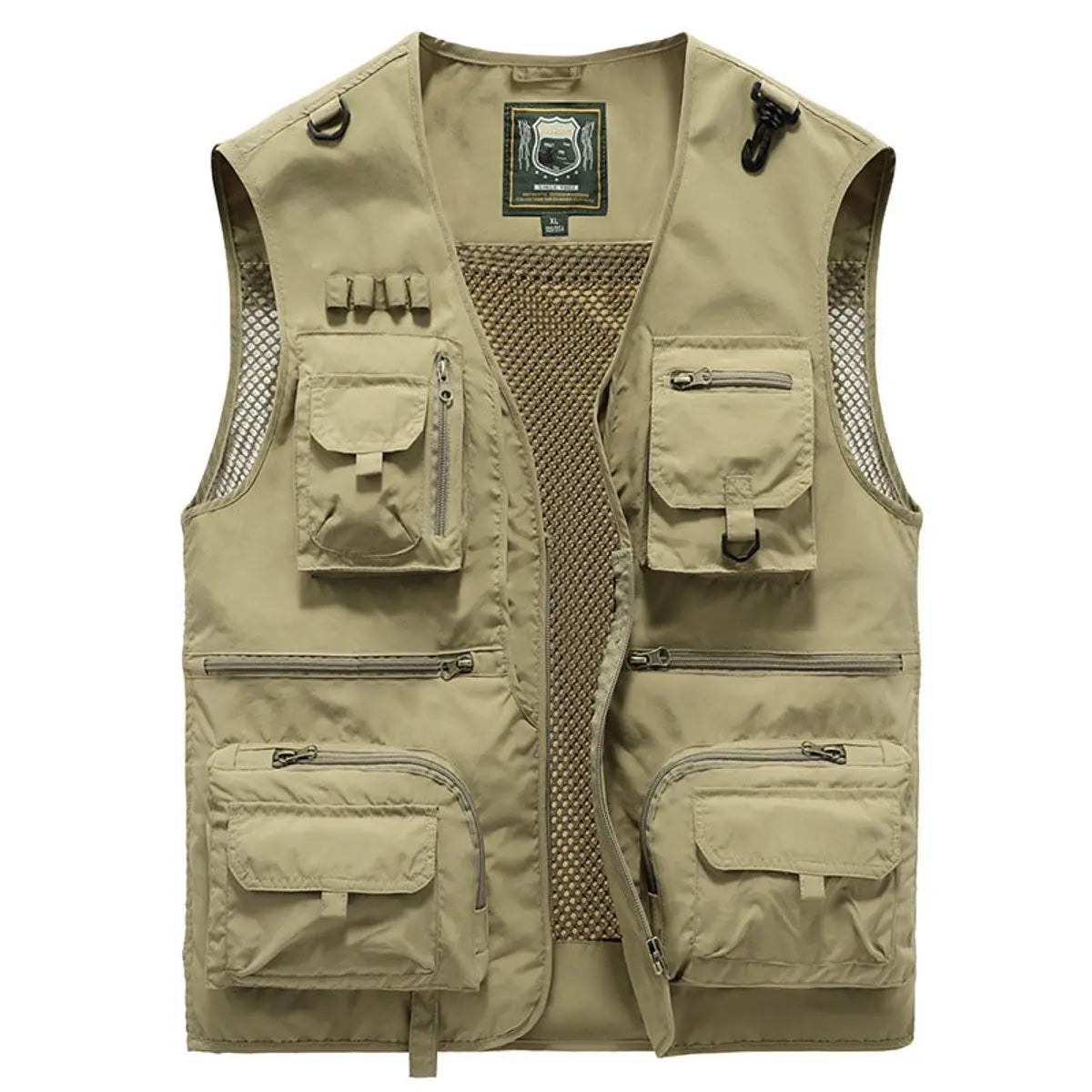 Mens Gilet Multi-Pocket Lightweight Outdoor Fishing Vest