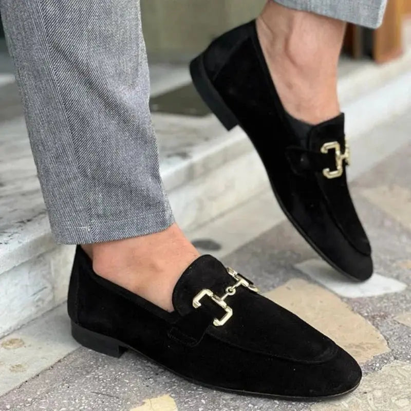 Men's Horsebit Loafers Slip-On Leather-Style Formal