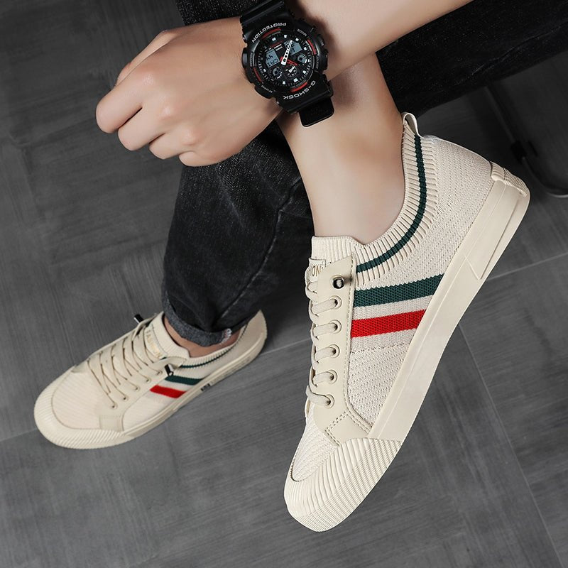 Men's Knit Trainers Breathable Mesh Lace-Up