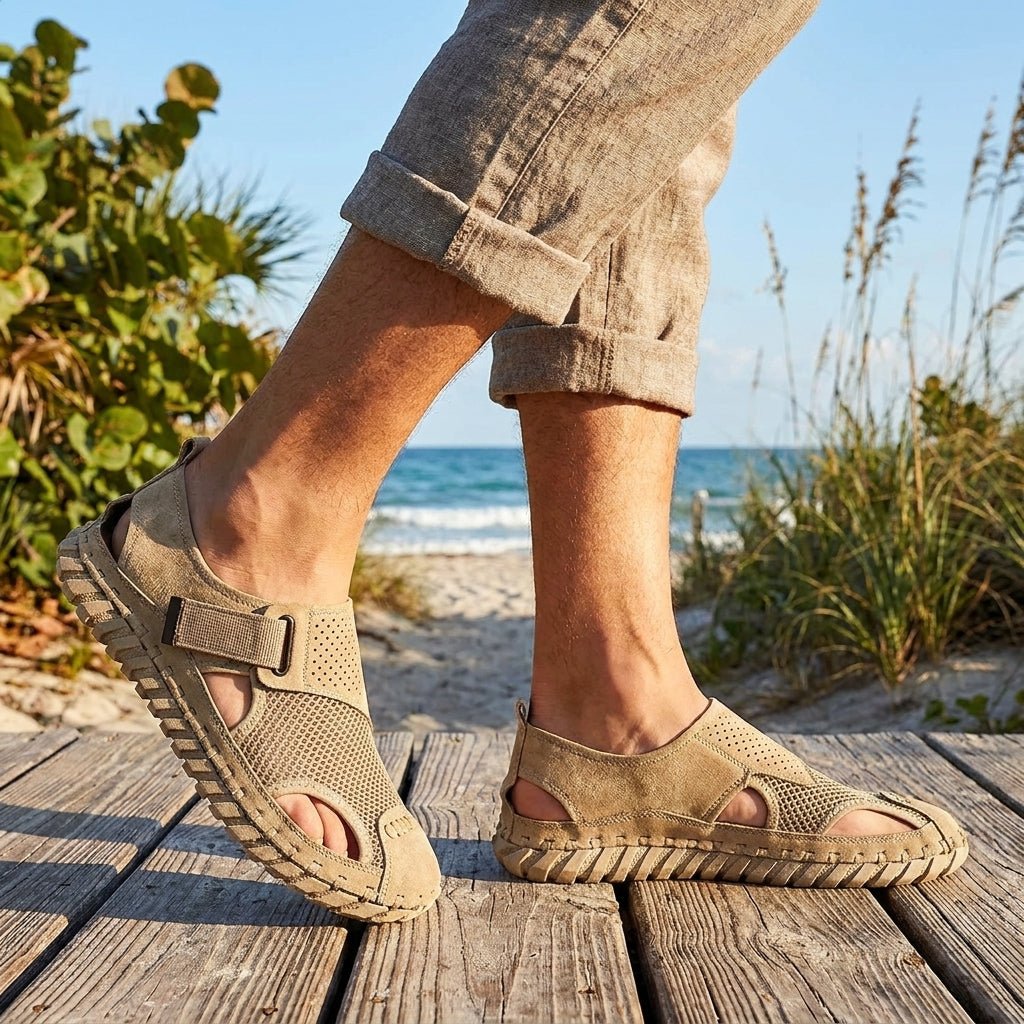 Men's Orthopedic Fisherman Sandals Closed-Toe Breathable