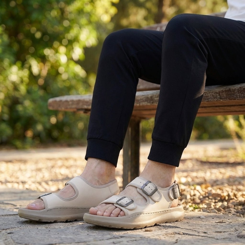 Men's Orthopedic Multi-Strap Buckle Sandals Platform