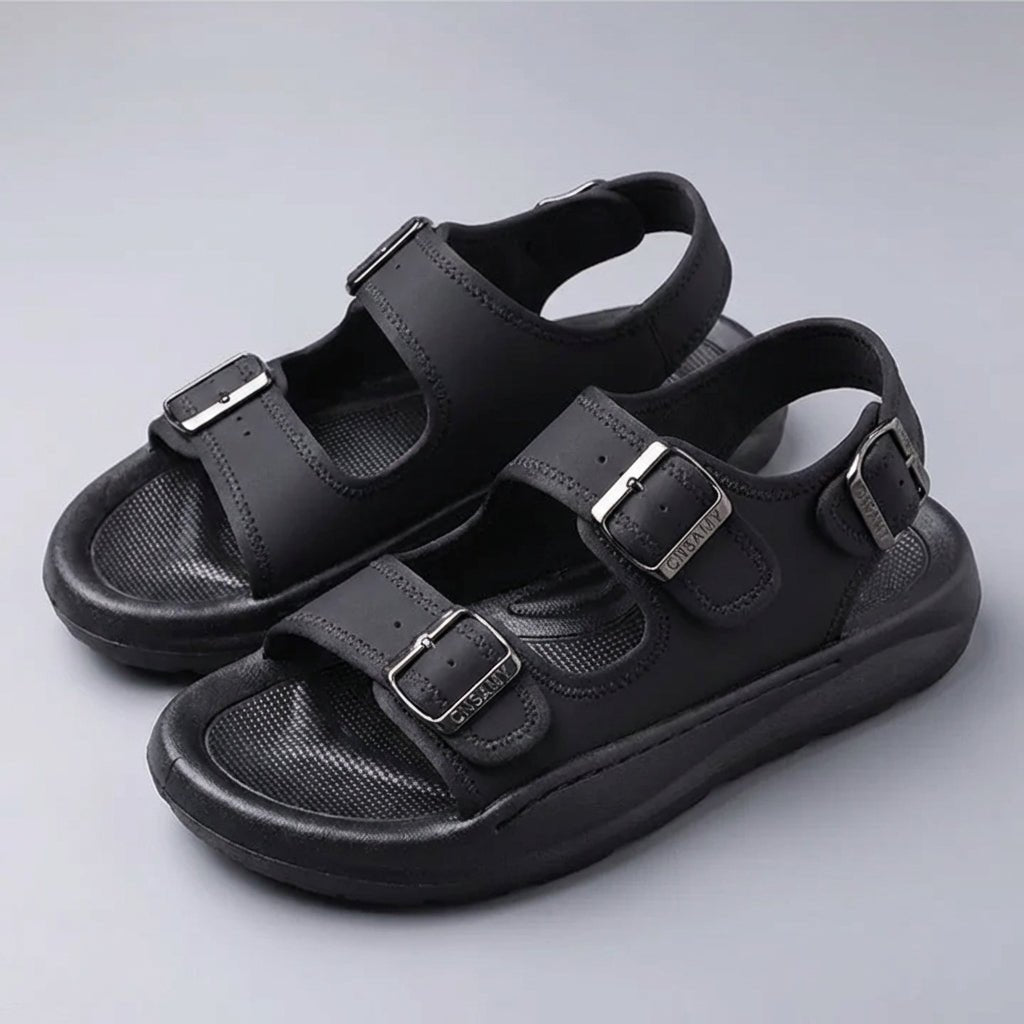 Men's Orthopedic Multi-Strap Buckle Sandals Platform
