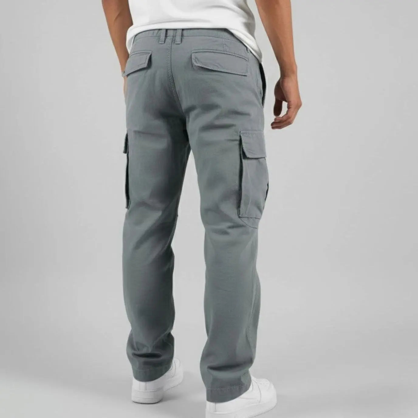 Men's Relaxed Fit Cargo Pants Multi-Pocket Streetwear Trousers
