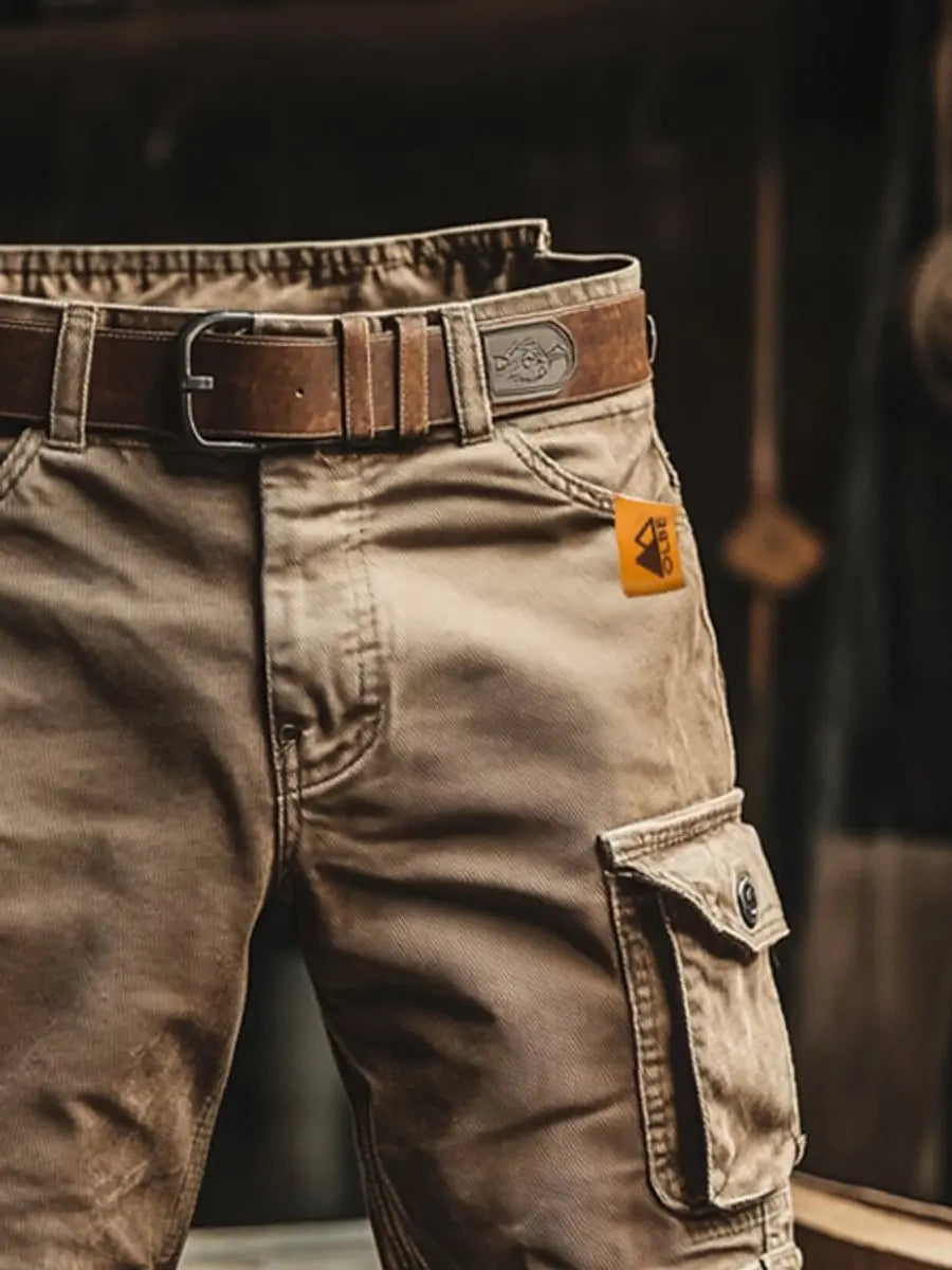 Men's Relaxed-Fit Multi-Pocket Cargo Shorts