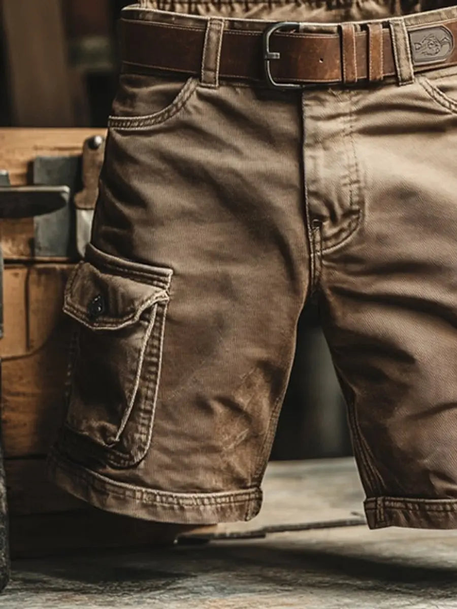 Men's Relaxed-Fit Multi-Pocket Cargo Shorts