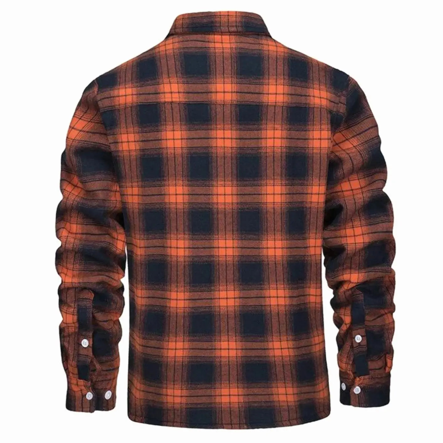 Men's Sherpa Lined Fleece Flannel Plaid Shirt Jacket Mens Coat