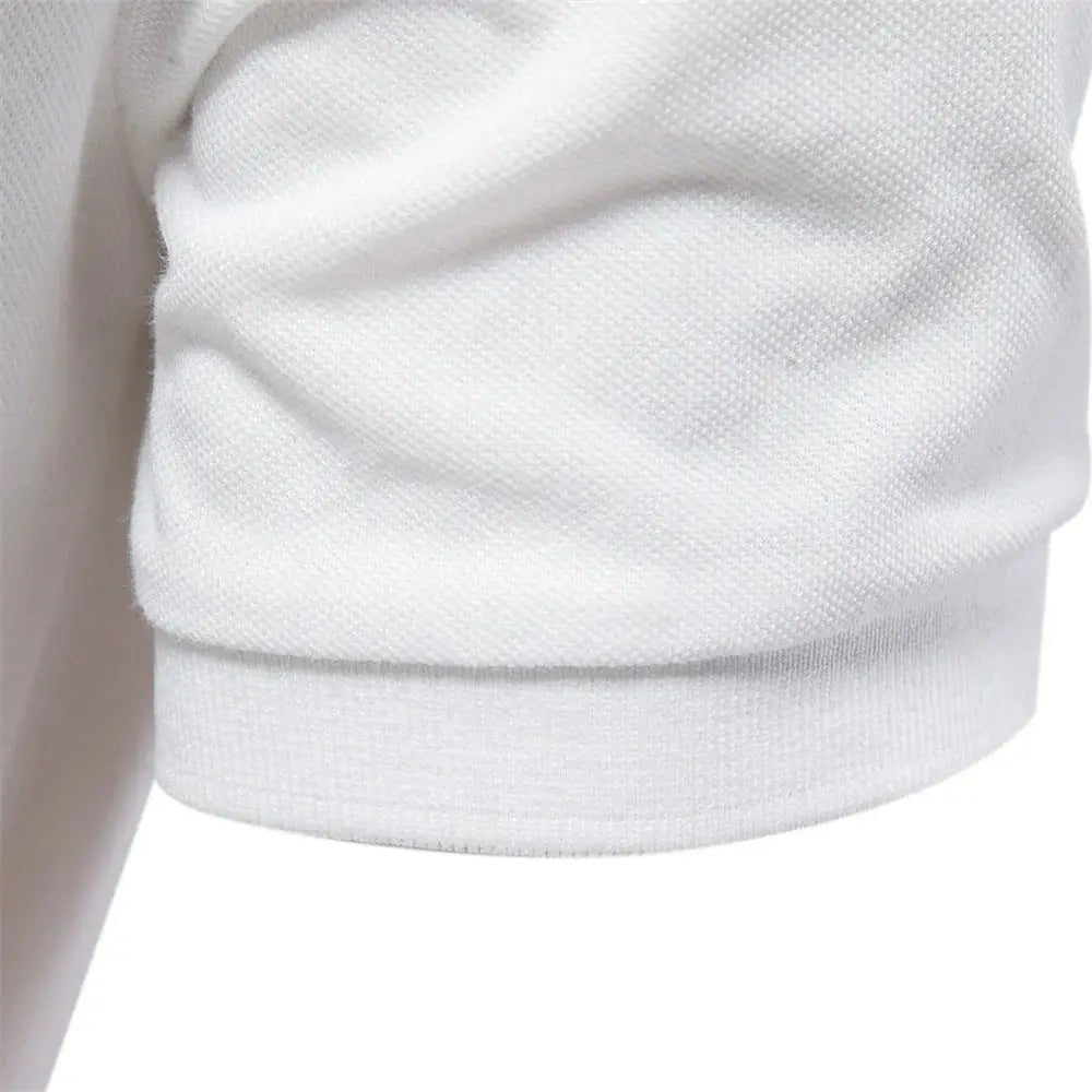 Men's Short Sleeve Polo Shirt Button Placket Giraffe Emblem