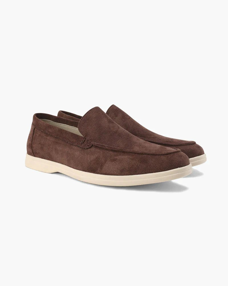 Men's Slip-On Loafers Casual Comfort Flat Sole - Brown