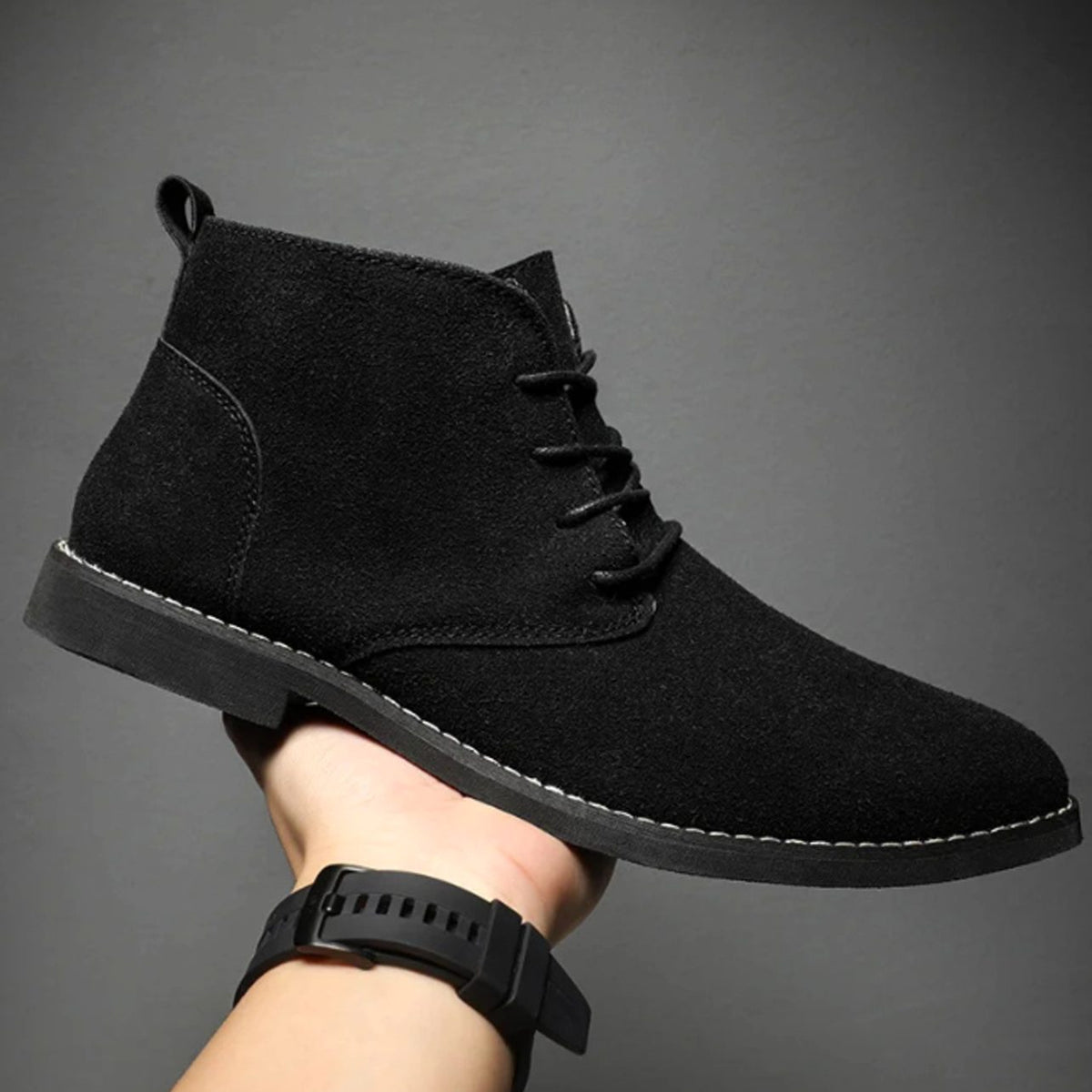 Men's Soft-Suede Lace-Up Chukka Boots