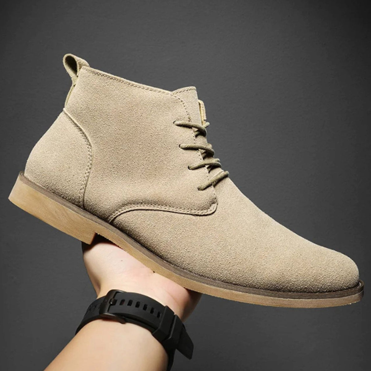 Men's Soft-Suede Lace-Up Chukka Boots