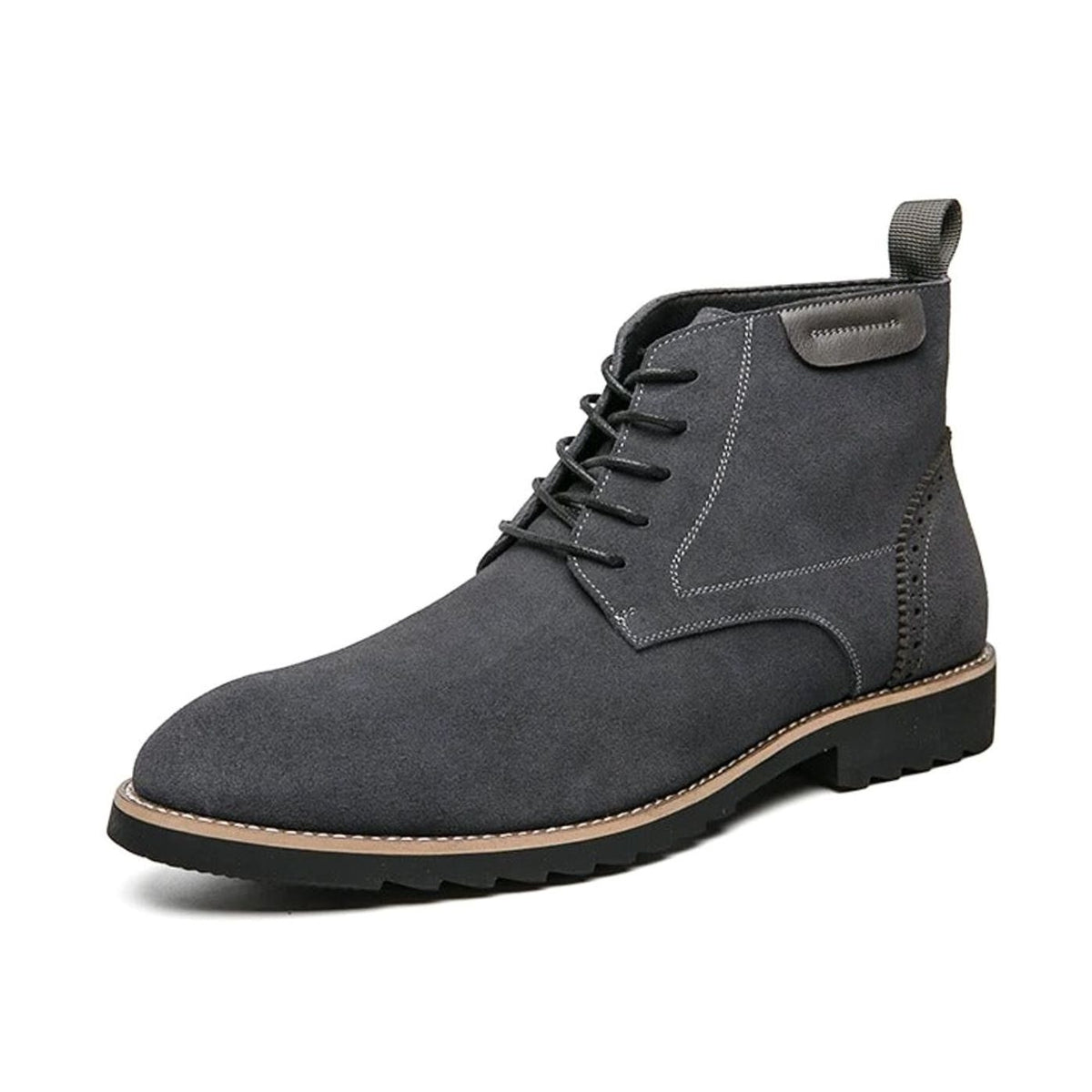 Men's Suede-Feel Lace-Up Chukka Boots