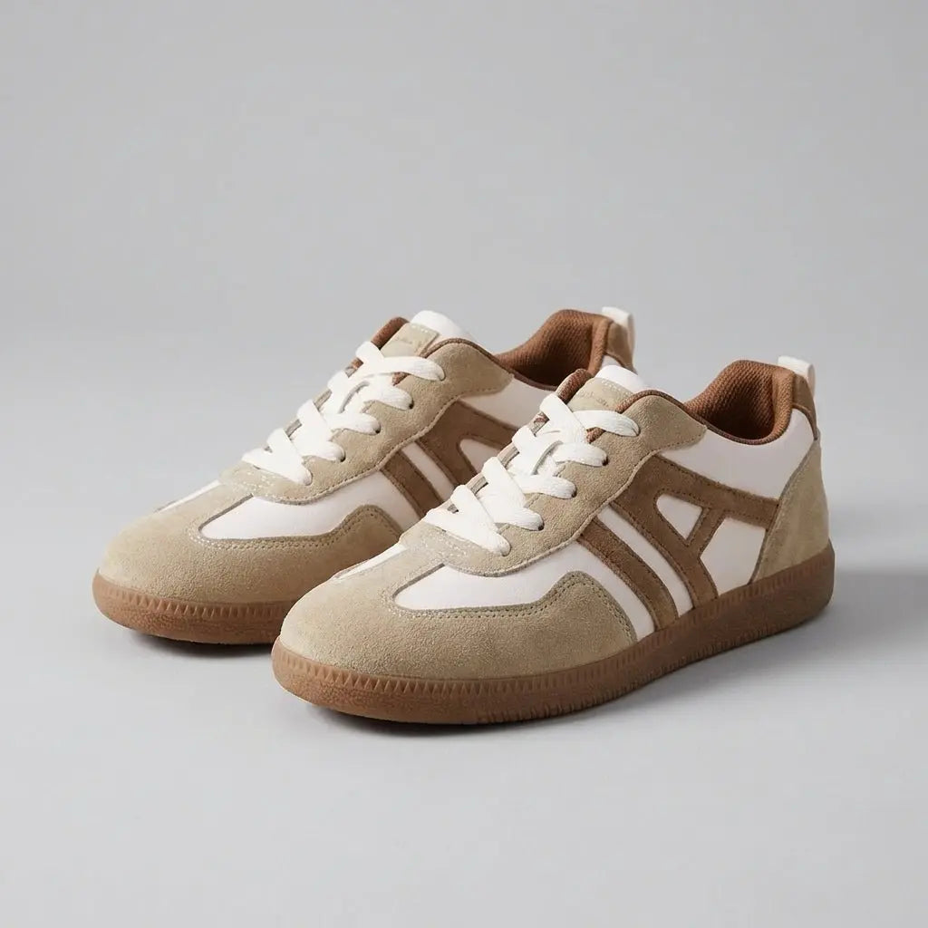 Orthopedic Low-Top Trainers Colour Block Lace-Up