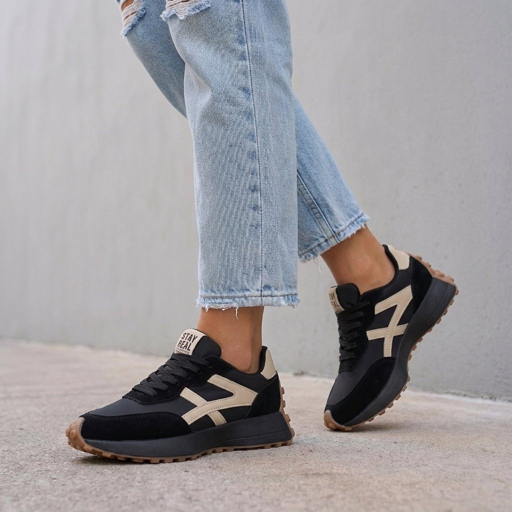 Orthopedic Platform Trainers Low-Top Women's - Black