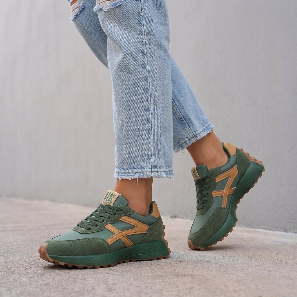 Orthopedic Platform Trainers Low-Top Women's - Green