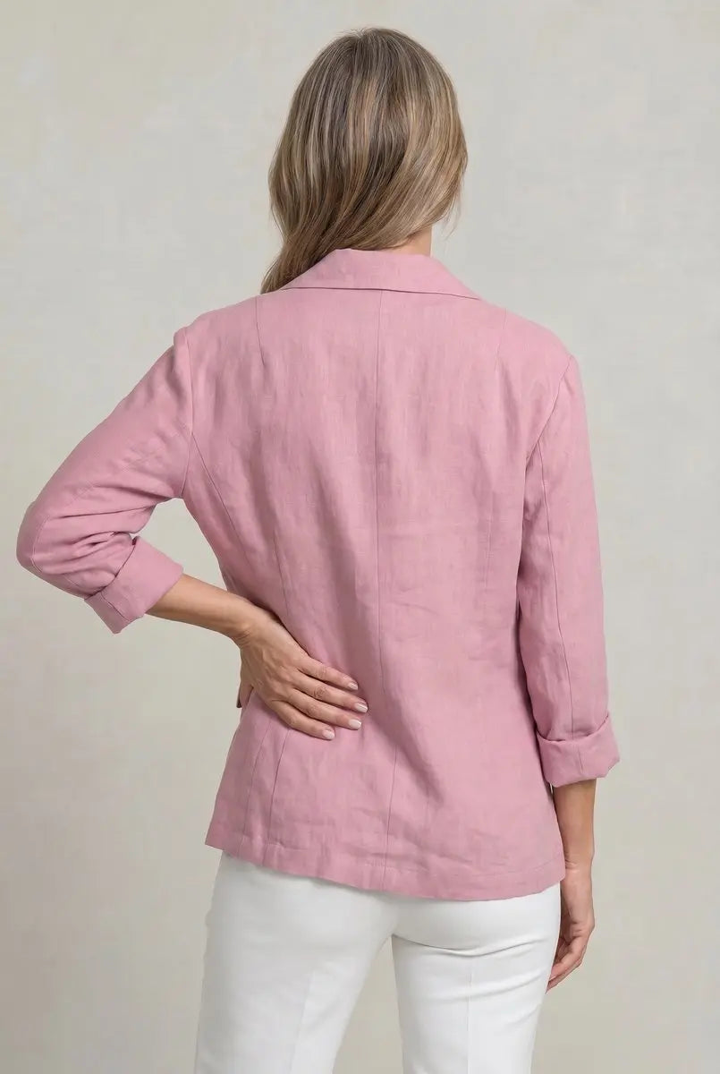 Women's Coat Lightweight Single-Button Relaxed Blazer Jacket