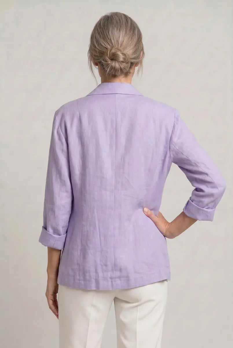 Women's Coat Lightweight Single-Button Relaxed Blazer Jacket