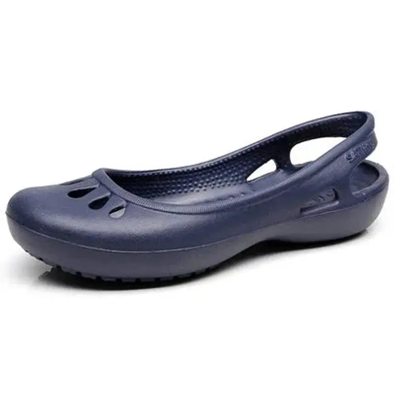 Women's Comfortable Sandals Lightweight Waterproof Jelly Slingback Flats