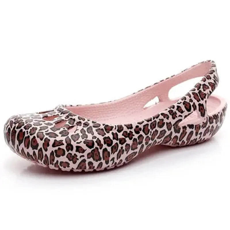 Women's Comfortable Sandals Lightweight Waterproof Jelly Slingback Flats