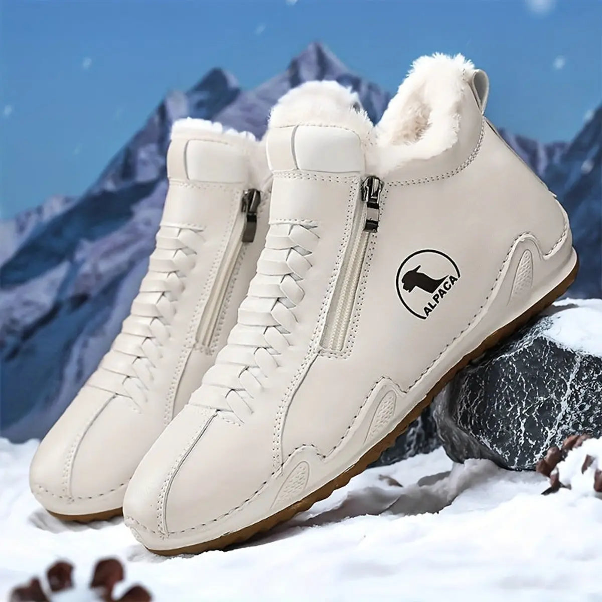 Women's Faux-Fur Lined Zip-Up Winter Ankle Boots