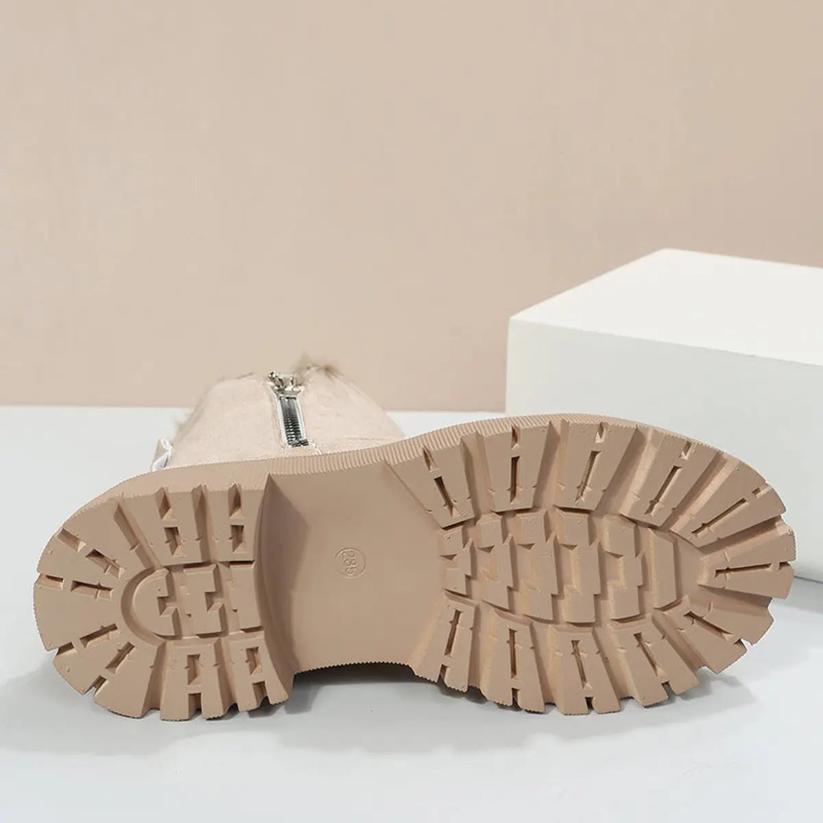 Women's Fleece-Lined Suede Slip-On Ankle Boots