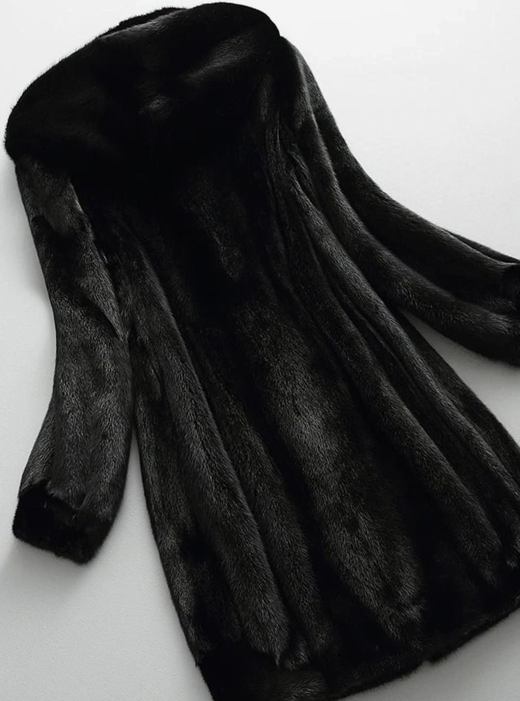 Women's Hooded Faux Fur Long Winter Coat