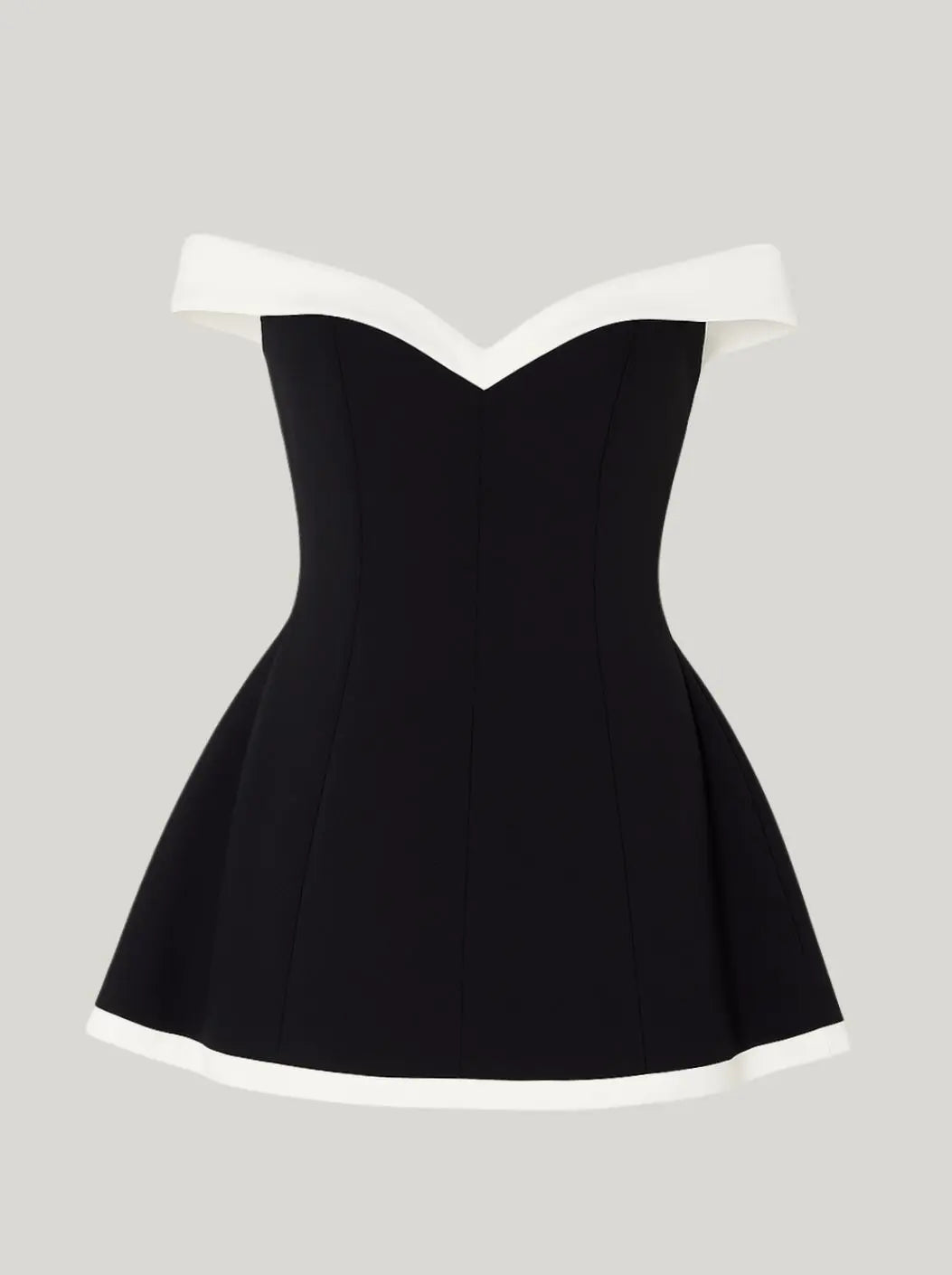Women's Off-Shoulder Sweetheart Fit-and-Flare Party Dress