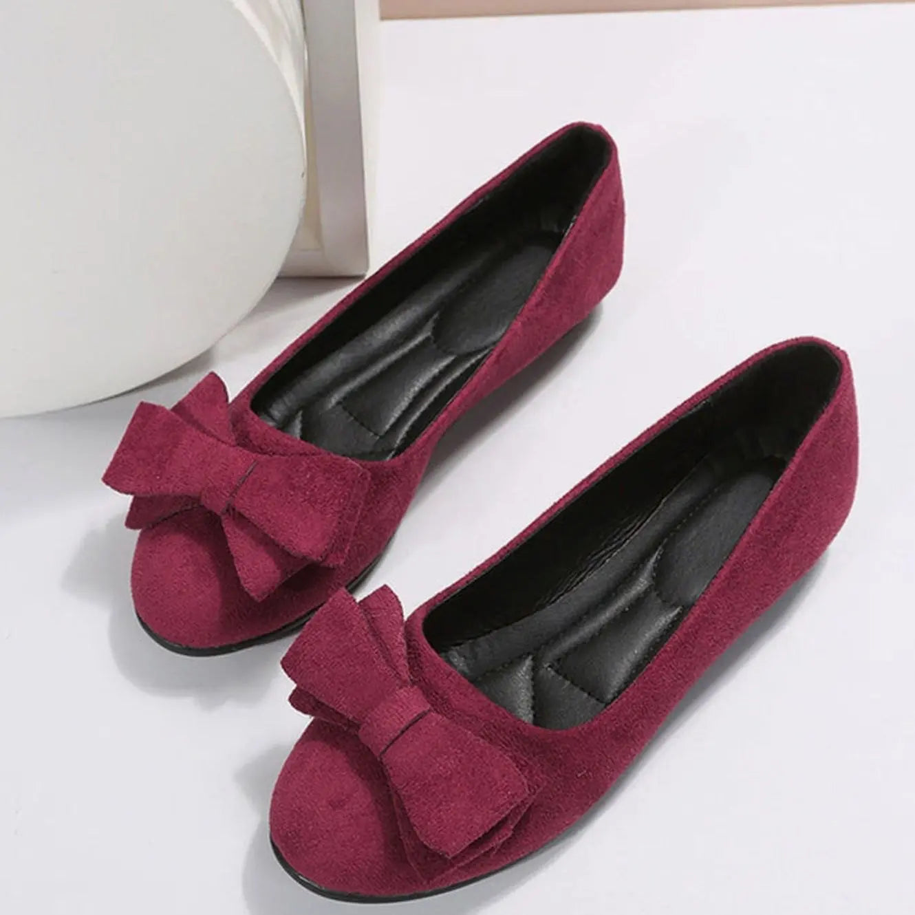 Women's Orthopaedic Bow-Detail Slip-On Comfort Shoes