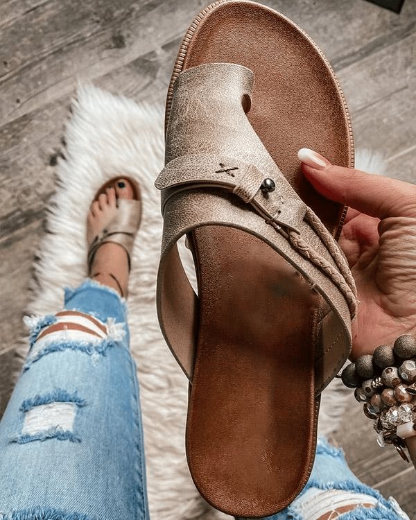 Women's Orthopedic Comfort Sandals Toe-Loop Slip-On