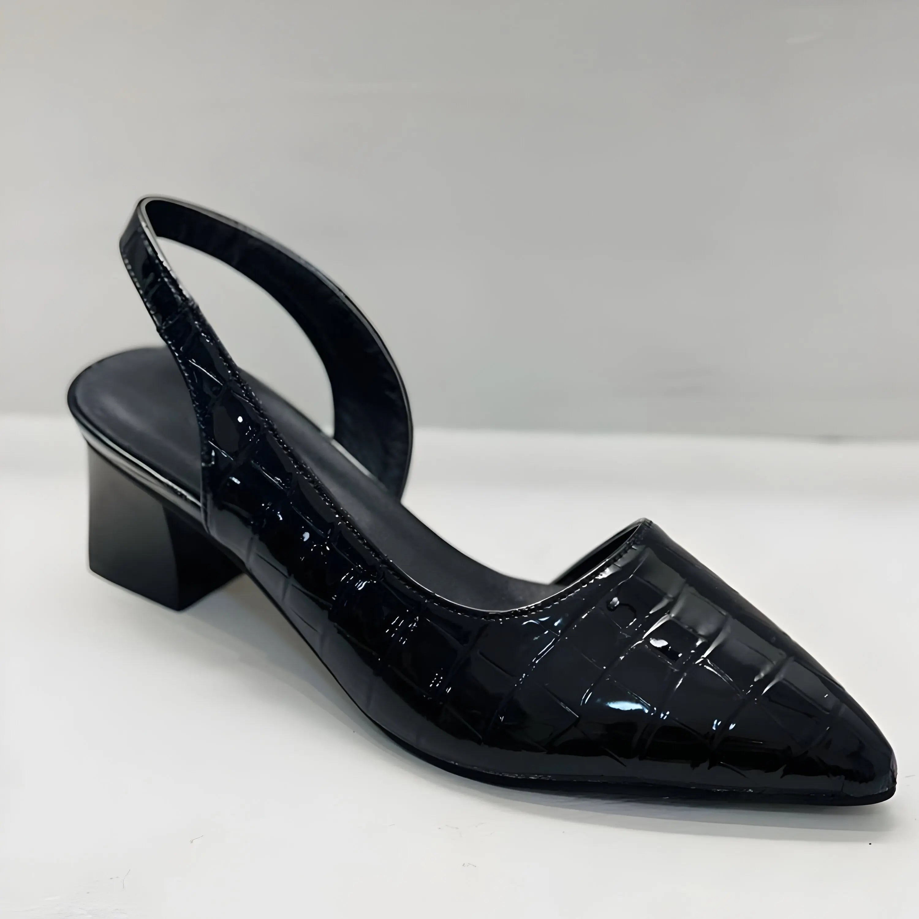 Women's Orthopedic Heels Slingback Pointed Toe Low Heel