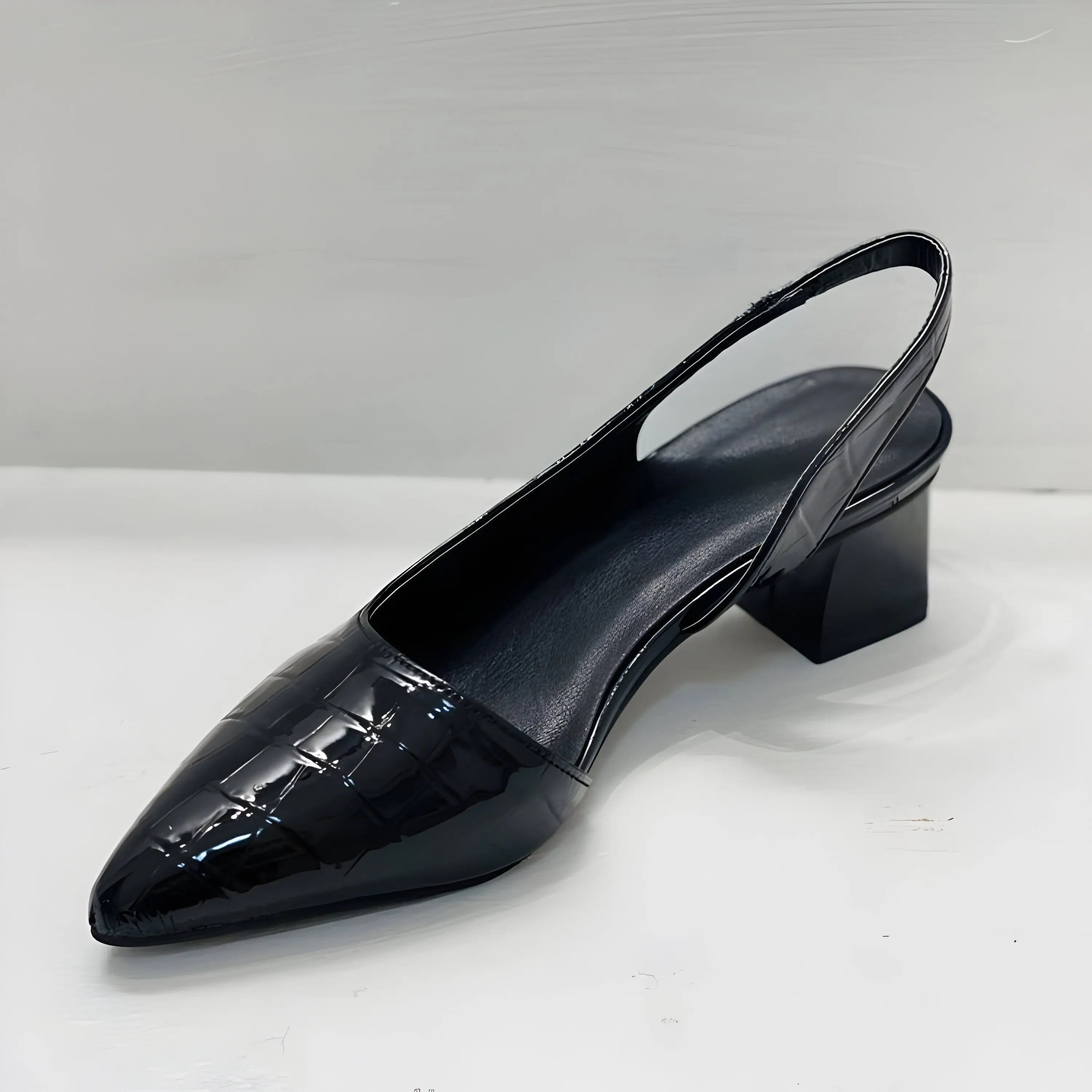 Women's Orthopedic Heels Slingback Pointed Toe Low Heel