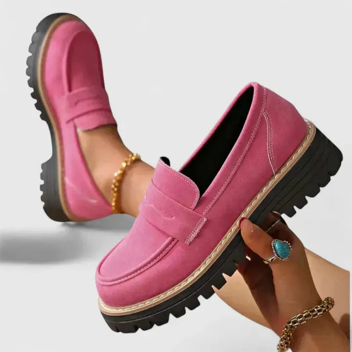 Women's Orthopedic Loafers Slip-On Comfort Cushioned - Pink