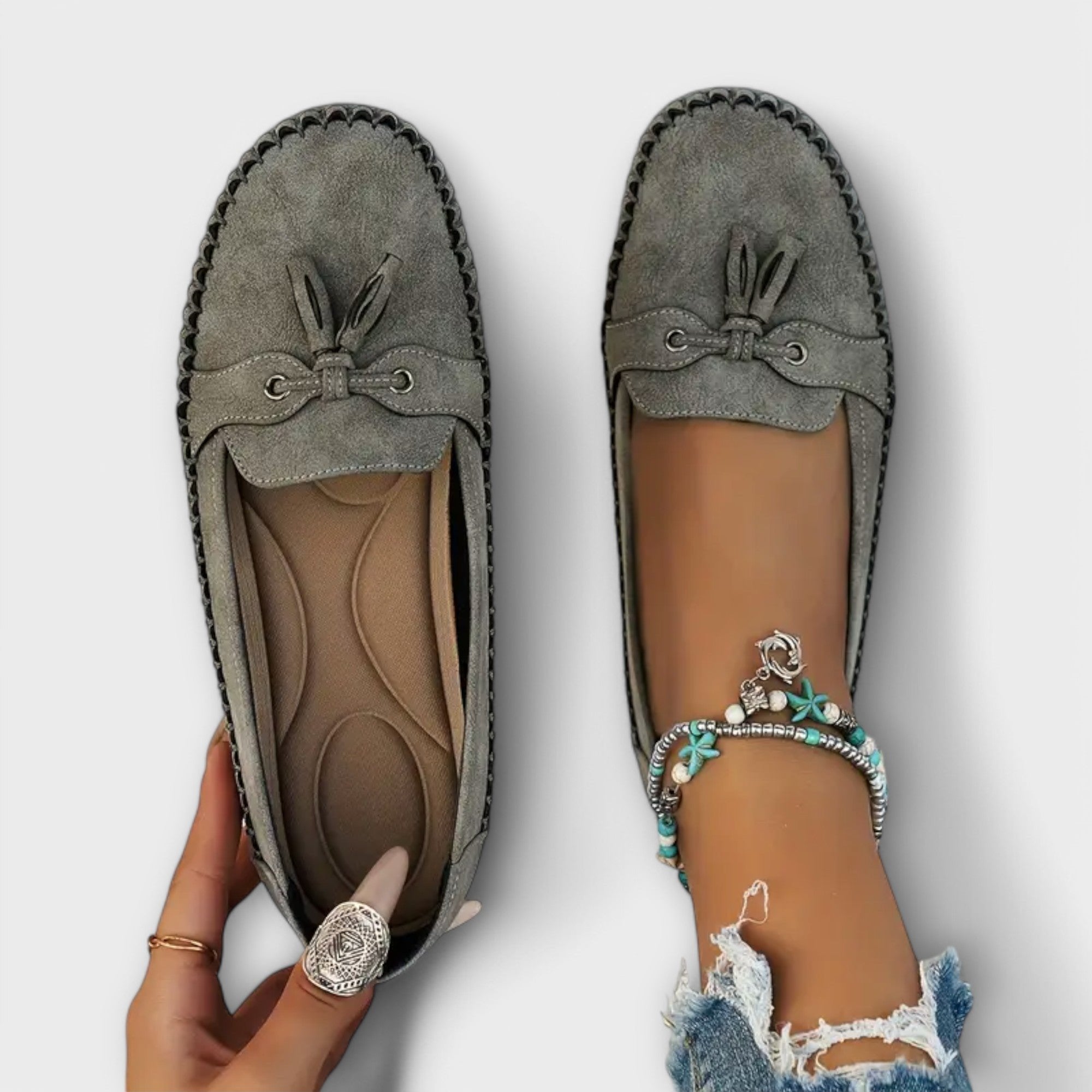 Women's Orthopedic Loafers Slip-On Tassel