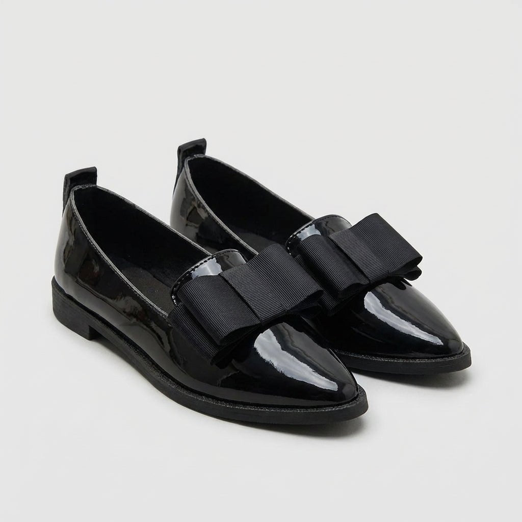 Women's Orthopedic Pointed Toe Loafers Patent Leather