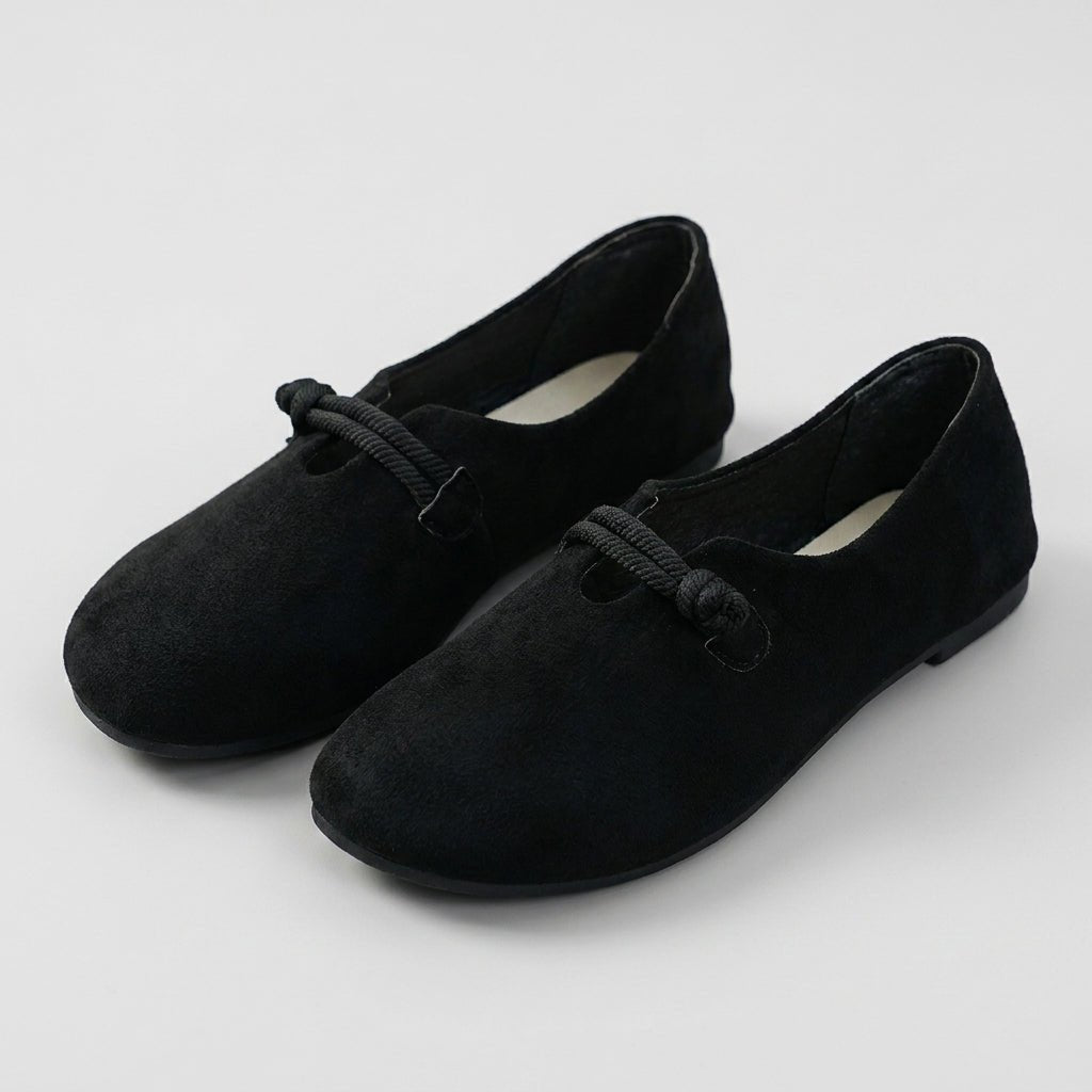 Women's Orthopedic Round Toe Loafers with Knot Detail