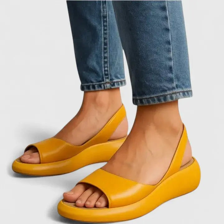 Women's Orthopedic Sandals Slip-On Comfort Cushioned - Yellow