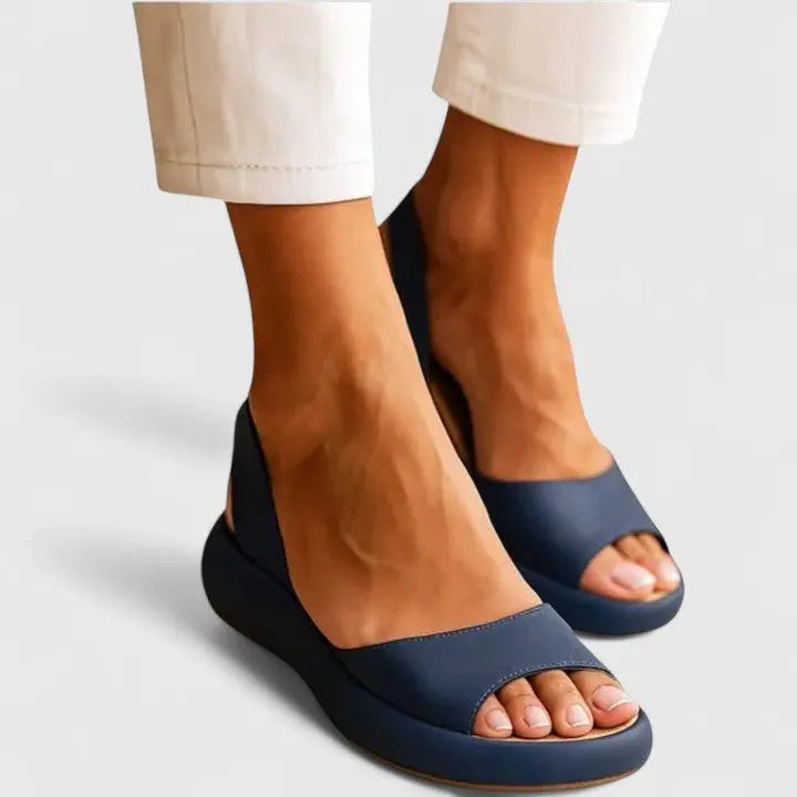 Women's Orthopedic Sandals Slip-On Comfort Cushioned - Blue