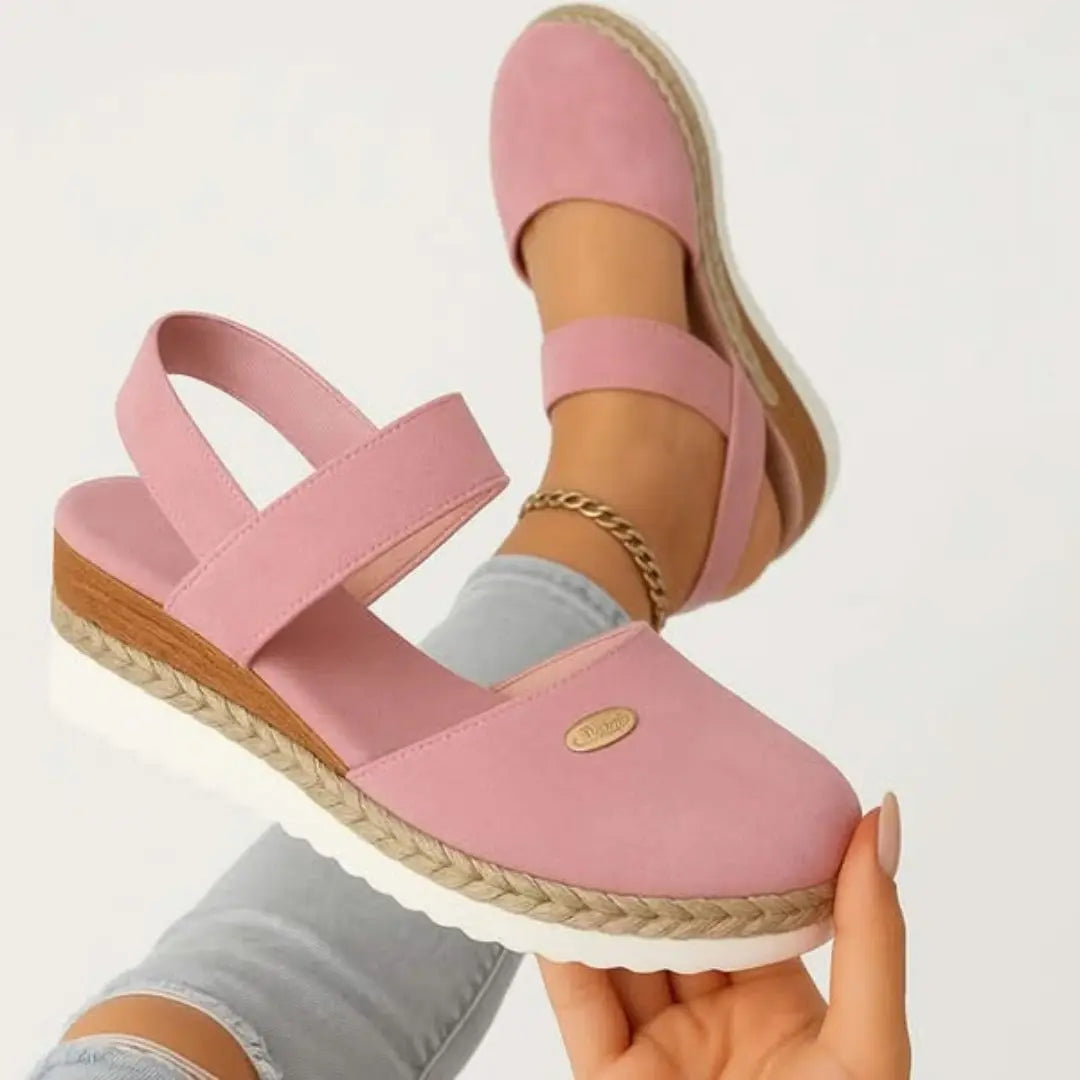 Women's Orthopedic Sandals Slip-On Platform Comfort - Pink