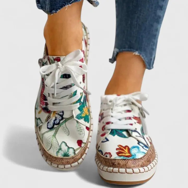 Women's Orthopedic Trainers Slip-On Comfort Floral