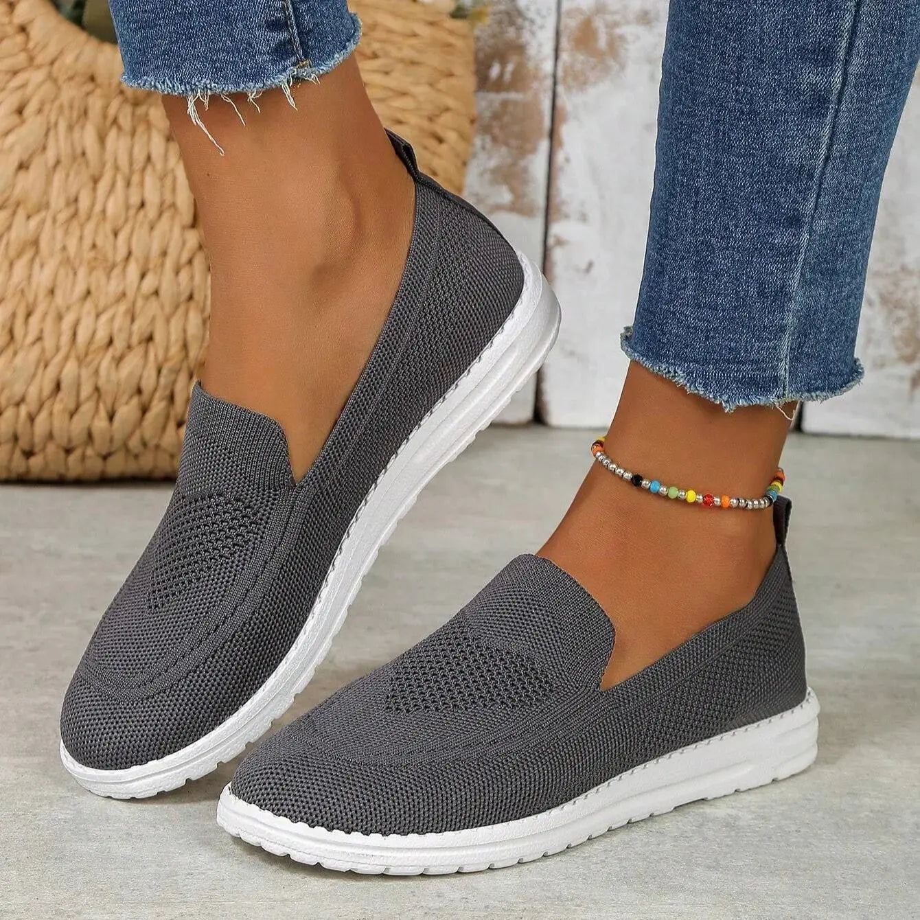 Women's Orthopedic Trainers Slip-On Mesh Comfort Support
