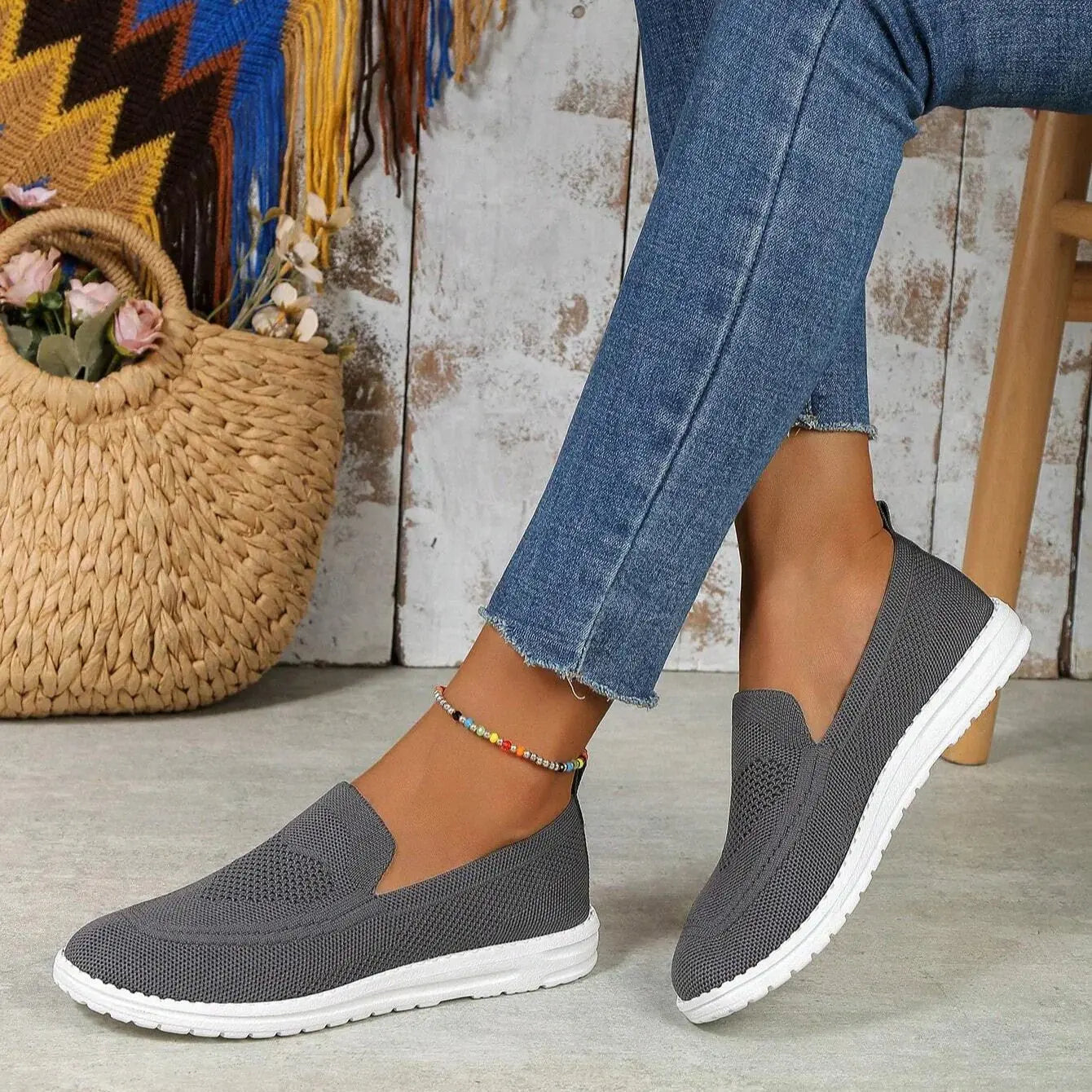Women's Orthopedic Trainers Slip-On Mesh Comfort Support