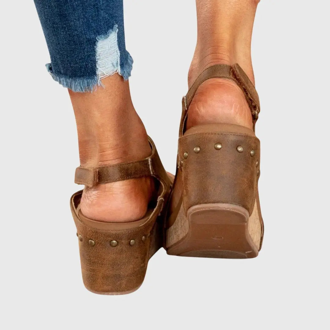 Women's Orthopedic Wedge Sandals Platform Slingback Comfort
