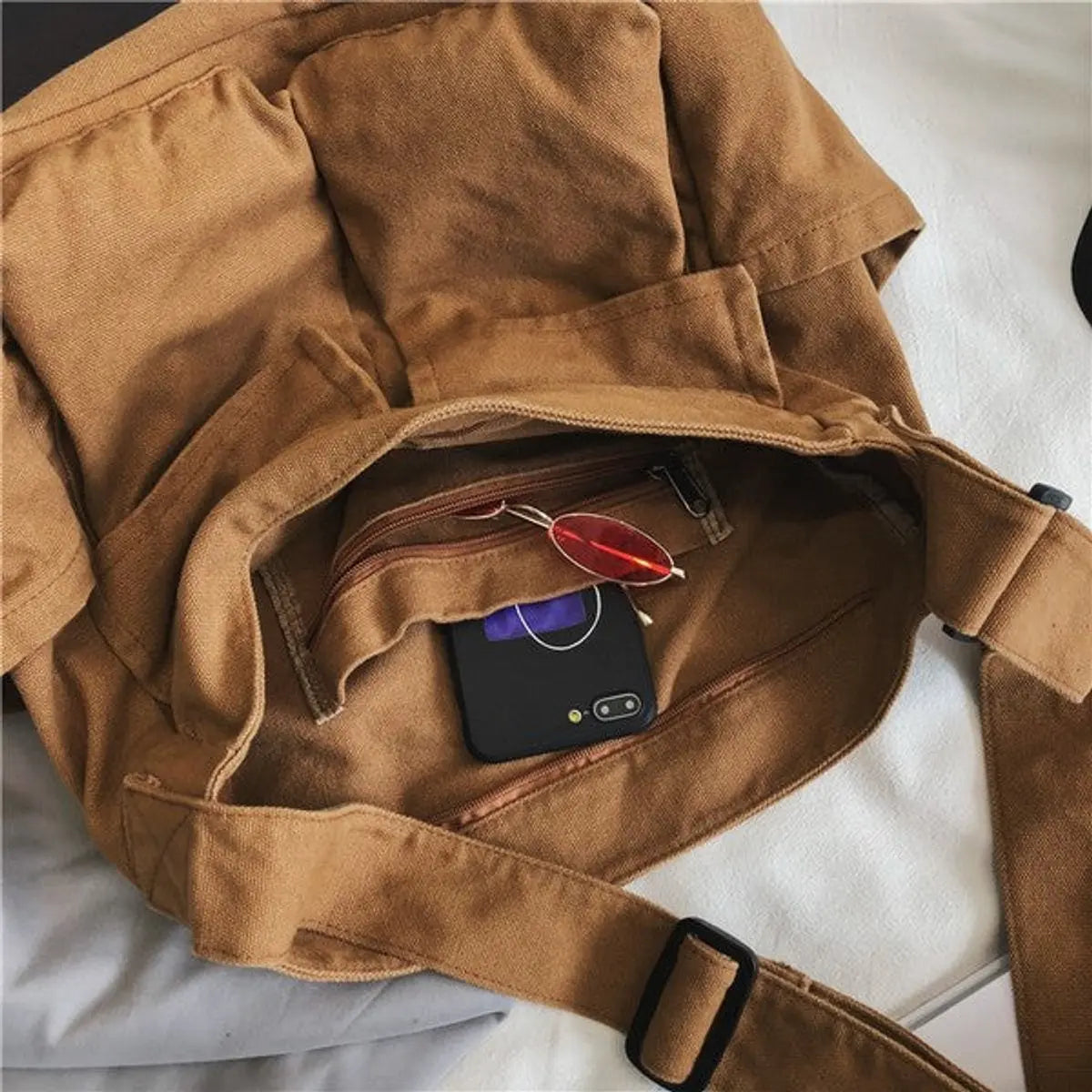 Women's Oversized Canvas Tote Bag Large Messenger Shoulder Bag