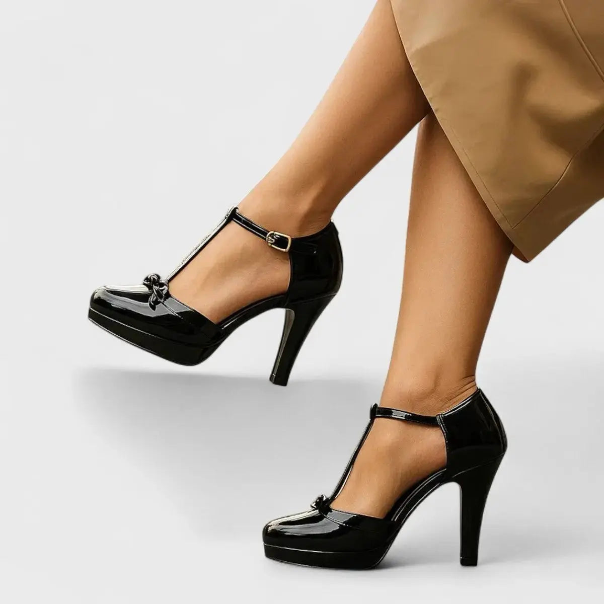 Women's Platform Heels T-Bar Orthopedic Comfort Mary Jane